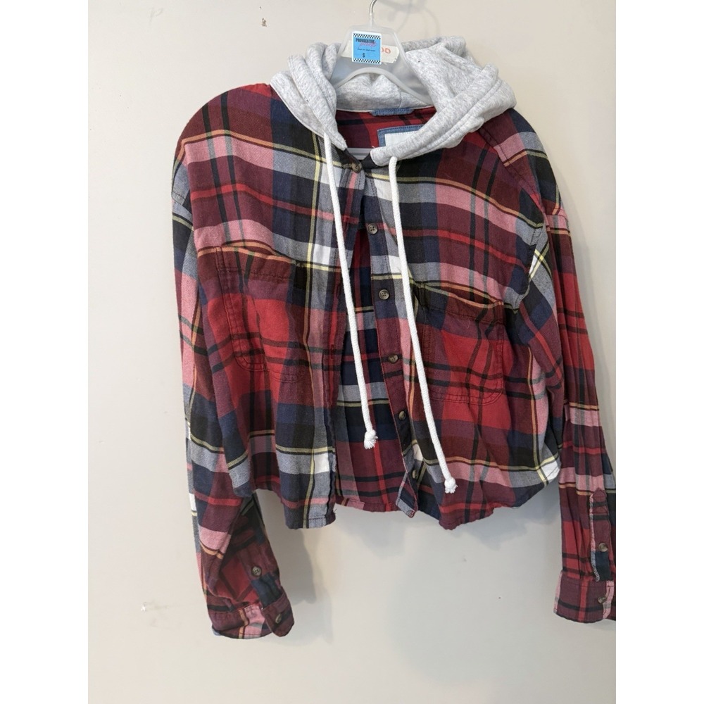 American Eagle Cozy Cabin Crop Flannel – Women's Small - Excellent Condition